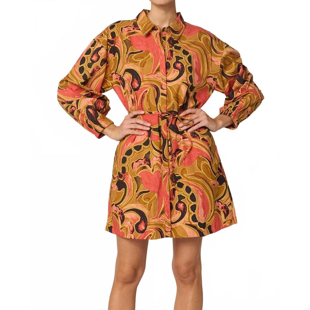NEW CLEOBELLA elisha mini dress in osaria